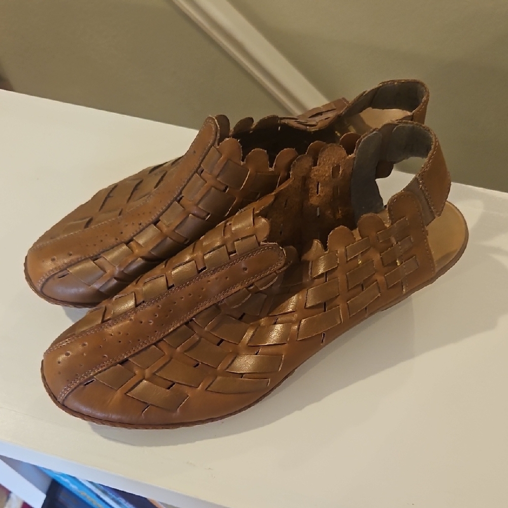 Women's Rieker Leather Sandals With Heal